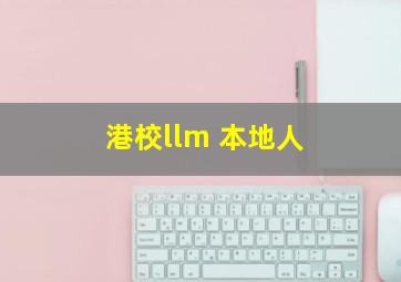 港校llm 本地人